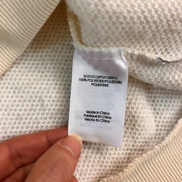 NEW Chaps Men's Fair Isle Quarter Zip Faux Sherpa Pullover Sz 2XL - Picture 9 of 14